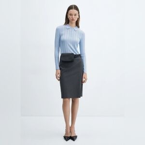 Mango-Zip neck jumper